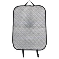 Накидка защитная REDMARK на спинку сиденья с органайзером (экокожа, ромб черный/красный) RM76009