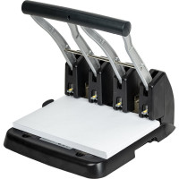 Металлический дырокол BRAUBERG на 4 отверстия, heavy duty extra, до 150 листов 270555