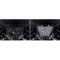 Защита картера и кпп Rival для changan cs95 2022-н.в., алюминий 3 мм, штампованная 333.8914.1