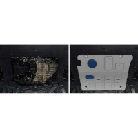 Защита картера Rival Geely Emgrand SS11 АКПП 2022-н.в., AL 3 mm, с крепежом, 333.1929.1