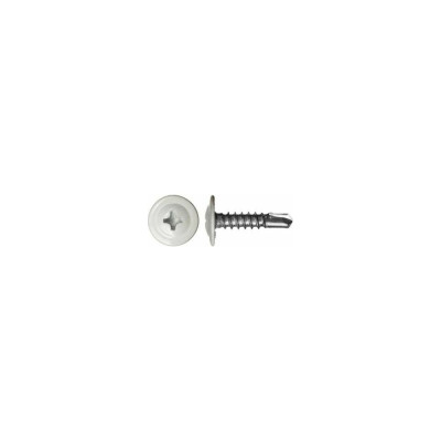 Усиленный саморез-сверло Daxmer ПШС 4,2x19 RAL 9003 1000 шт. 344261