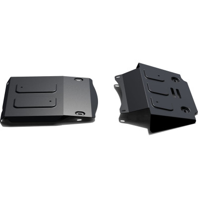 Защита картера, КПП и переднего редуктора Rival для Chevrolet Niva 2002-2020/Lada Niva 2123 2020-н.в., сталь 3 мм, с крепежом, K222.1022.1