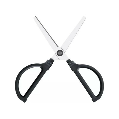 Офисные ножницы для резки DELI Nusign ENS051 BLACK 170 мм ручки пластиковые титановое покрытие сталь черный 1584254