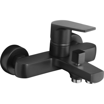 Смеситель для ванны Azario TREYA с коротким изливом, черный AZ-156805024