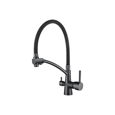 Ledeme Смеситель для кухни с выходом для питьевой воды, графит L4855U-12 808343