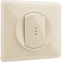 Лицевая панель Legrand Программа Celiane выключатель/переключатель Кат. № 0 670 01/02/31/32 с подсветкой слоновая кость 066210