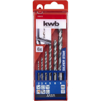 Набор сверл по металлу HSS SILVER STAR (6 шт; 2-8 мм) KWB 2055-40