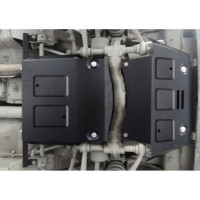 Защита картера, КПП и переднего редуктора Rival для Chevrolet Niva 2002-2020/Lada Niva 2123 2020-н.в., сталь 3 мм, с крепежом, K222.1022.1
