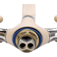 Смеситель для кухни с гайкой Ekko бежевый E5408-21