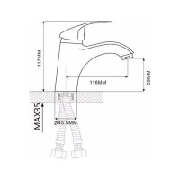 Смеситель для раковины Ekko E10001