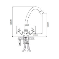 Смеситель для кухни Ekko E41020-1