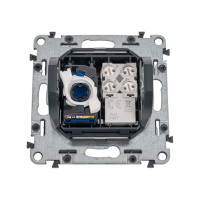 Информационная розетка Legrand Valena IN'MATIC комбинированная RJ11/RJ45 Кат.6 UTP 753032