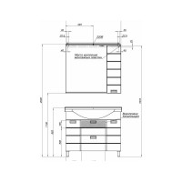 Тумба Aquanet Сити 00173235