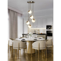 Подвесной светильник RITTER CURLY 5хE27, золото 52645 2