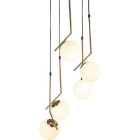 Подвесной светильник RITTER CURLY 5хE27, золото 52645 2