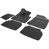 Коврики в салон автомобиля Rival для Hyundai Sonata VIII DN8 седан 2019-н.в., полиуретан, без крепежа, 5 шт., 12313001