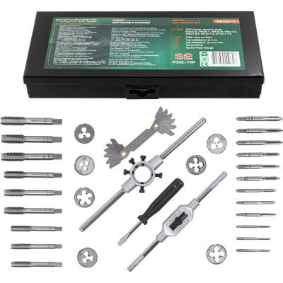 Набор метчиков и плашек Rockforce 32 пр. RF-M032-1(48308)