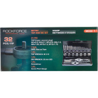 Набор метчиков и плашек Rockforce 32 пр. RF-M032-1(48308)