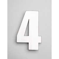 Цифра из металла на дом/ворота/забор Промсвязь 4_I, L=400 мм PSN4I400