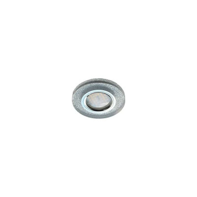 Светильник Ecola MR16 DL1650 GU5.3 Glass стекло, круг, серебряный блеск - хром 25x95 FS1650EFF