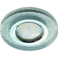 Светильник Ecola MR16 DL1650 GU5.3 Glass стекло, круг, серебряный блеск - хром 25x95 FS1650EFF