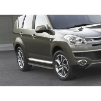 Пороги на автомобиль Rival Premium для Citroen C4 Aircross 2012-2016 г.в./C-Crosser A173ALP.4005.1