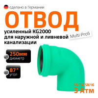 Отвод Ostendorf 250x87 Ger KG2000B 771750