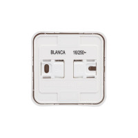 Наружная розетка Systeme Electric Blanca Белый, с заземлением, со шторками, 16А, 250В SE BLNRA011111
