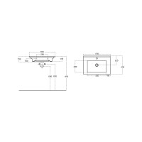Раковина-столешница Sanovit Atria 65 см 9065-KL 00182318