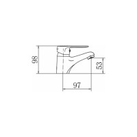 Смеситель для умывальника FASHUN A1050RED