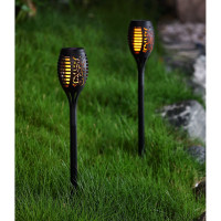 Садовый светильник СТАРТ с солнечной батареей и датчиком света САД 12LED Маори Пламя