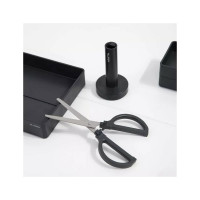 Ножницы для резки DELI Nusign, офисные, 170 мм, ручки пластиковые, титановое покрытие, сталь, черные ENS051-black