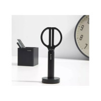 Ножницы для резки DELI Nusign, офисные, 170 мм, ручки пластиковые, титановое покрытие, сталь, черные ENS051-black