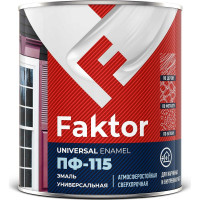 Универсальная эмаль ПФ-115 ЯРОСЛАВСКИЕ КРАСКИ FAKTOR желтая, банка 0,8 кг 214715
