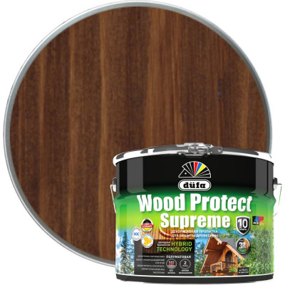 Пропитка Dufa WOOD PROTECT Supreme, орех 9 л МП00-008392