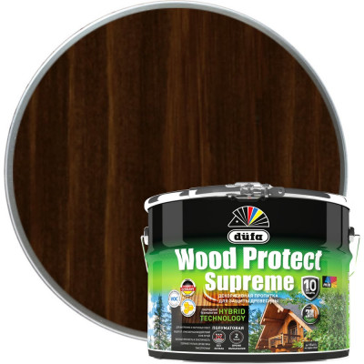 Пропитка Dufa WOOD PROTECT Supreme, палисандр 9 л МП00-008395