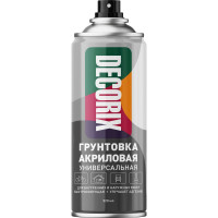 Аэрозольная акриловая грунтовка Decorix (матовая; бесцветная; 520 мл) 0108-31 DX