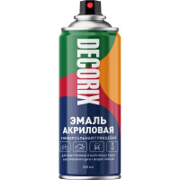 Аэрозольная акриловая эмаль Decorix (универсальная; желтый; 520 мл) 0101-07 DX