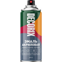 Аэрозольная акриловая эмаль Decorix (универсальная; белый; матовый; 520 мл) 0101-24 DX