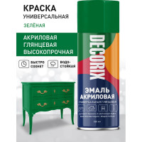 Аэрозольная акриловая эмаль Decorix (универсальная; зеленый; 520 мл) 0101-14 DX