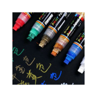 Маркер-краска Flysea промышленный Paint Marker FS-180 с широким наконечником (10.0 мм), белый FS-180-white