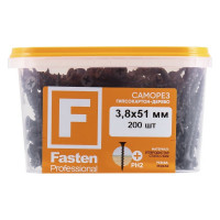 Усиленный саморез FastenPro ГД 3,8x51 200 шт. 14-0020602