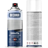 Аэрозольная эмаль для радиаторов Decorix (до +125С; акриловая; белый; глянцевый; 520 мл) 0105-21 DX