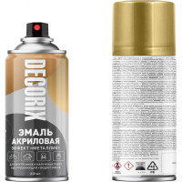 Аэрозольная эмаль Decorix (металлик; глянцевая; акриловая; золото; 210 мл) 0111-04 DX