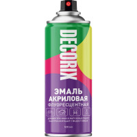 Аэрозольная эмаль Decorix (флуоресцентная; матовая; акриловая; красный; 520 мл) 0102-07 DX