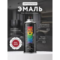 Аэрозольная эмаль Decorix RAL ПРОФЕССИОНАЛЬНАЯ глянцевая сигнальный красный RAL 3001 520 мл 0138-3001 DX