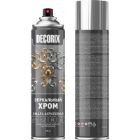Аэрозольная эмаль Decorix ЗЕРКАЛЬНЫЙ ХРОМ (зеркальный хром; 400 мл) 0147-02 DX