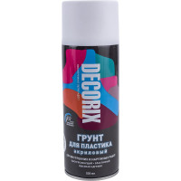 Аэрозольный грунт для пластика Decorix (матовый; белый; 520 мл) 0141-24 DX