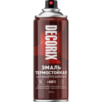 Аэрозольная эмаль Decorix (термостойкая до +400 градусов; полуглянцевый; алюминий; 520 мл) 0142-02 DX