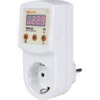 Реле напряжения в розетку TDM ELECTRIC РНР-02, 16А, дисплей, регулируемый SQ1513-0002